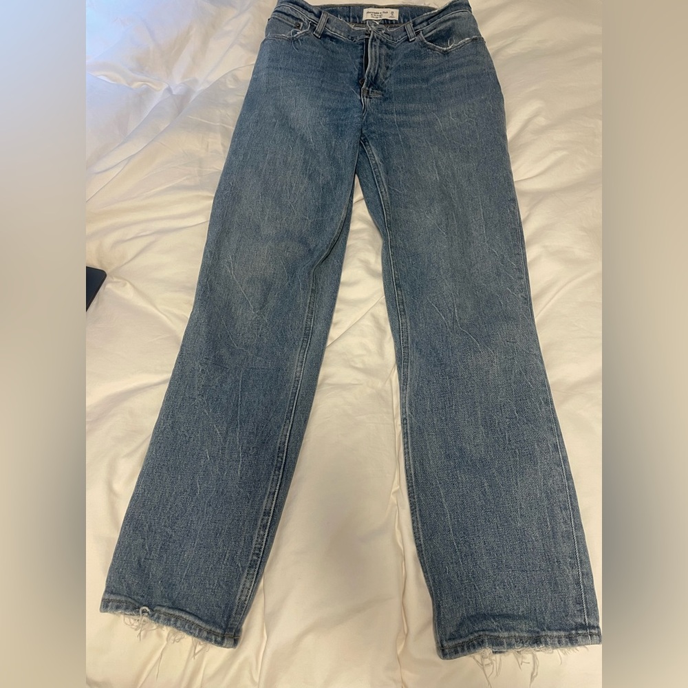 Abercrombie 90s straight ultra high rise